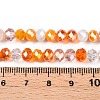 Electroplate Glass Beads Strands GLAA-T023-D16-01-4