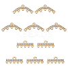 10Pcs 2 Styles Brass Micro Pave Cubic Zirconia Chandelier Component Links FIND-AR0005-59-1