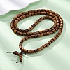 Wood Round Beads Wrap Bracelets LS-BJEW-U041-02B-2