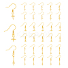 DICOSMETIC 30Pcs 3 Style Rack Plating Brass Earring Hooks KK-DC0002-04-1