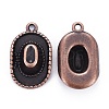 Tibetan Style Alloy Pendants TIBEP-4422-R-NR-2