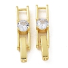Rack Plating Brass Micro Pave Cubic Zirconia Watch Band Clasps LS-KK-A234-016G-02-1