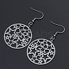 Tarnish Resistant 201 Stainless Steel Dangle Earrings STAS-S105-JN608-1-1