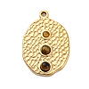 304 Stainless Steel Natural Tiger Eye Pendants LS-STAS-H235-09G-02-1