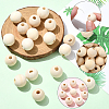 Natural Unfinished Wood Beads WOOD-SP0001-62F-7