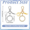 Alloy Crystal Rhinestone Locket Pendant Decorations HJEW-NB00242-2