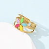 304 Stainless Steel Cuff Rings for Women LS-RJEW-D334-02C-G-3