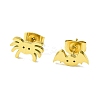Cute Little Animal Theme 304 Stainless Steel Stud Earrings EJEW-B041-04F-G-1