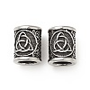Viking Rune 304 Stainless Steel Beads LS-STAS-E164-01AS-2