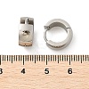 304 Stainless Steel Polishing effect Hoop Earrings EJEW-M001-29A-P-5