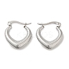 Non-Tarnish 304 Stainless Steel Hoop Earrings for Women EJEW-M224-01P-1