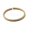 Braided 304 Stainless Steel Cuff Bangles for Women BJEW-A067-04G-4