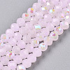 Electroplate Glass Beads Strands LS-EGLA-A044-J3mm-L02-5