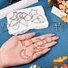 22Pcs 11 Styles 304 Stainless Steel Pendants STAS-TA0003-20-7