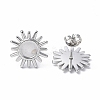 Non-Tarnish 304 Stainless Steel Stud Earring Findings STAS-F286-04P-2