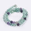Natural Fluorite Beads Strands X-G-E468-F01-6mm-2