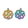 Ion Plating(IP) 201 Stainless Steel Pendants STAS-K242-07M-4