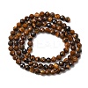 Natural Tiger Eye Beads Strands G-B190-B03-4mm-3