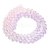 Transparent Painted Glass Beads Strands DGLA-A034-T8mm-A05-5