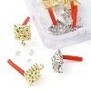 8Pcs 2 Colors Rack Plating Alloy Stud Earring Findings FIND-YW0003-82C-2