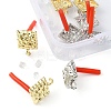 8Pcs 2 Colors Rack Plating Alloy Stud Earring Findings FIND-YW0003-82C-2