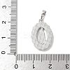 Brass Pave Natural White Shell Pendants KK-S522-07B-P-3