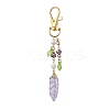 Leaf Resin Pendant Decoration HJEW-JM02022-4
