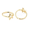 Brass Cuff Rings RJEW-A001-02G-2