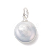 Natural Baroque Keshi Pearl Pendants PALLOY-JF04917-3