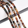 Natural Polychrome Jasper/Picasso Stone/Picasso Jasper Beads Strands G-T141-87B-1