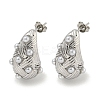 Teardrop Rack Plating Brass Cuff Earrings EJEW-E312-09P-1