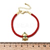Christmas Nylon Cord Bracelets BJEW-L715-02G-02-5