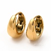 Ion Plating(IP) 316 Surgical Stainless Steel Thick Hoop Earrings for Women EJEW-G344-01G-1