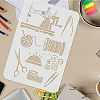 Large Plastic Reusable Drawing Painting Stencils Templates DIY-WH0202-443-3