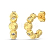 925 Sterling Silver Micro Pave Clear Cubic Zirconia Stud Earrings EJEW-K301-02G-3