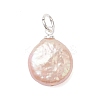 Natural Baroque Keshi Pearl Pendants PALLOY-JF04920-01-3