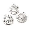 Tarnish Resistant 304 Stainless Steel Pendant Rhinestone Settings STAS-P312-16P-4