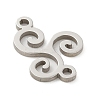 201 Stainless Steel Laser Cut Connector Charms LS-STAS-R133-02P-01-2