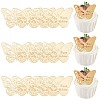 21Pcs Birthday Theme Mirror Effect Acrylic Birthday Cupcake Insert Card Decoration AJEW-SP0001-73A-1