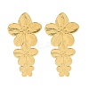 304 Stainless Steel Flower Stud Earrings for Women EJEW-U020-17G-1