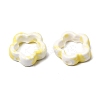Flower Hollow Glazed Porcelain Bead Frame PORC-A034-09E-2