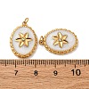 304 Stainless Steel Enamel Pendants STAS-U061-50G-3