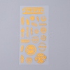 Waterproof Self Adhesive Hot Stamping Stickers Sets LS-DIY-L030-07E-1