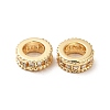 Brass Micro Pave Cubic Zirconia European Beads LS-KK-M233-35G-2