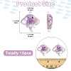 10Pcs Luminous Transparent Resin Pendants RESI-YW0004-44G-3