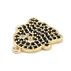 Rack Plating Brass Cubic Zirconia Pendants KK-D031-04G-01-3