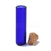 Tube Glass Cork Bottles Ornament AJEW-O032-04B-3