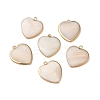 Natural Freshwater Shell Pendants SHEL-M021-14G-1