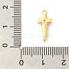 Rack Plating Brass Clear Cubic Zirconia Connector Charms KK-S396-06C-3