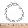 304 Stainless Steel Twisted Ovel Link Chain Bracelets for Women BJEW-A036-09P-5